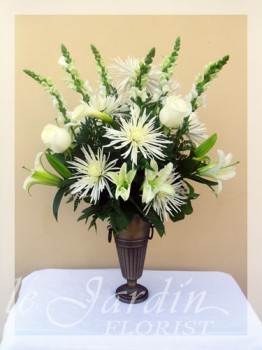 Mont-Blanc Funeral & Sympathy Flower Arrangement | Le Jardin Florist