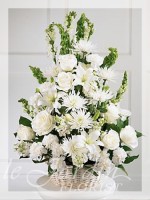 Peaceful Thoughts Funeral / Sympathy Flower Arrangement | Le Jardin Florist
